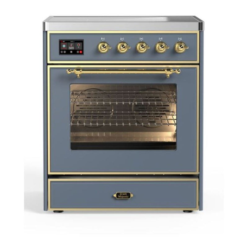 ILVE UMI30NE3BGG Majestic II 30 in. Induction Range in Blue Grey