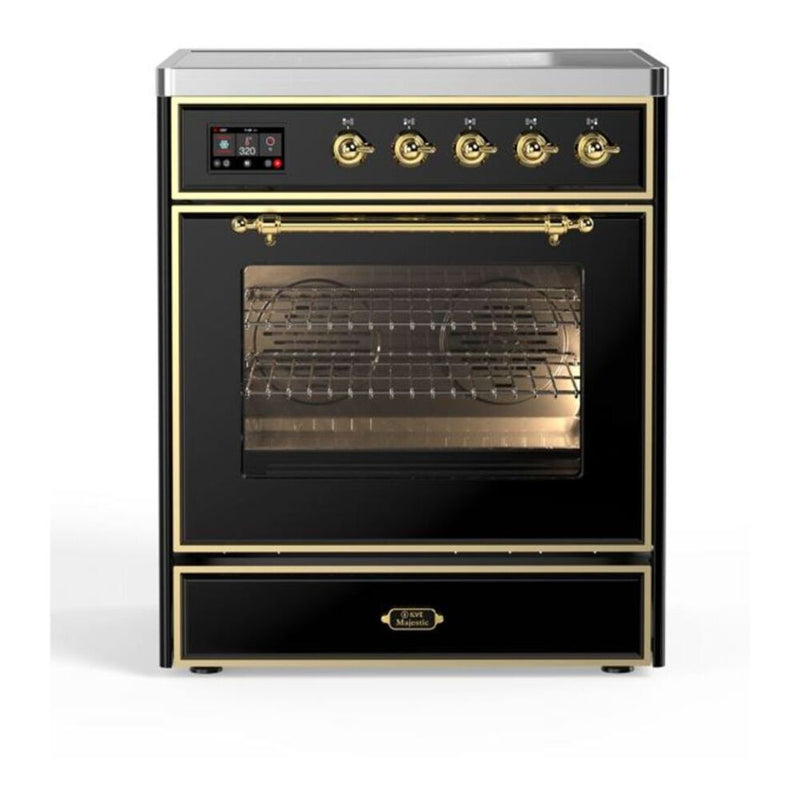 ILVE UMI30NE3BKG Majestic II 30 in. Induction Range in Glossy Black
