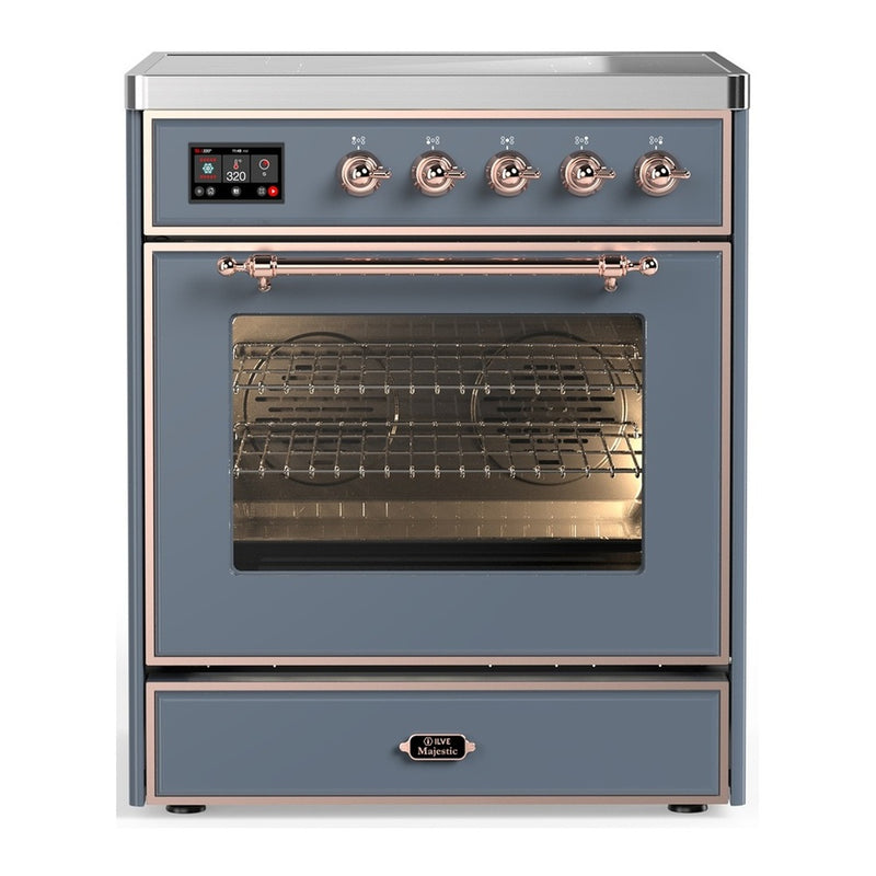 ILVE UMIB30NR3BGP Majestic III 30 in. Induction Range in Blue Grey