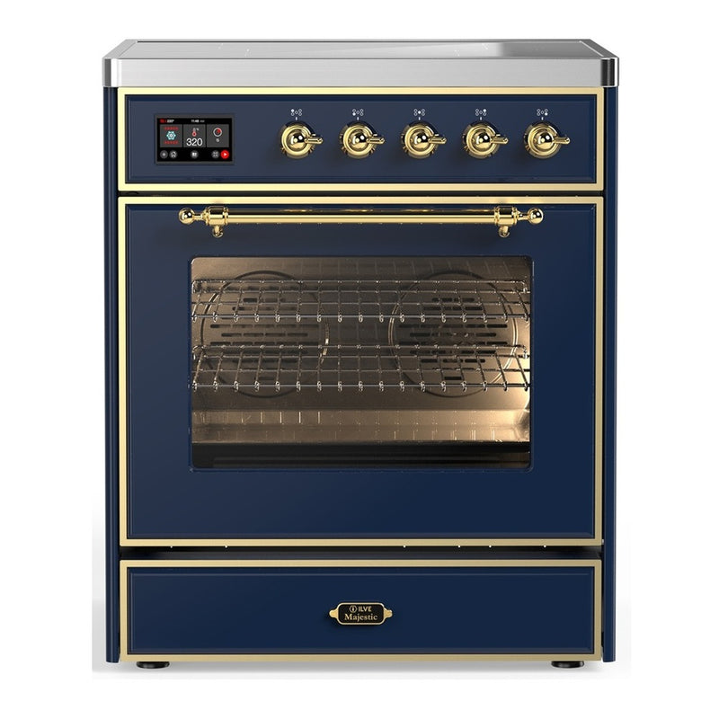 ILVE UMIB30NR3MBG Majestic III 30 in. Induction Range in Midnight Blue