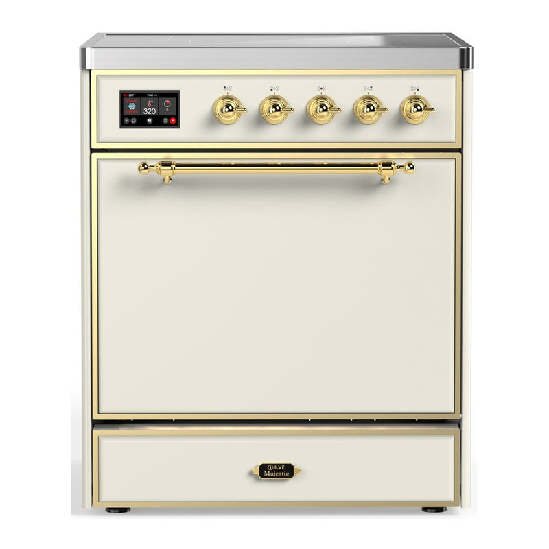 ILVE UMIB30QNR3AWG Majestic 30 in. Induction Range in Antique White
