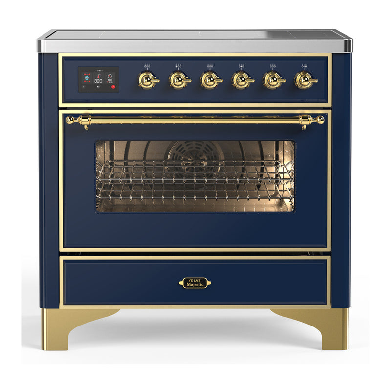 ILVE UMIB36NR3MBG Majestic III 36 in. Induction Range in Midnight Blue