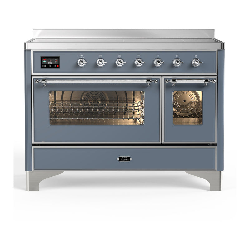 ILVE UMIB48NR3BGC Majestic 48 in. Induction Range in Blue Grey