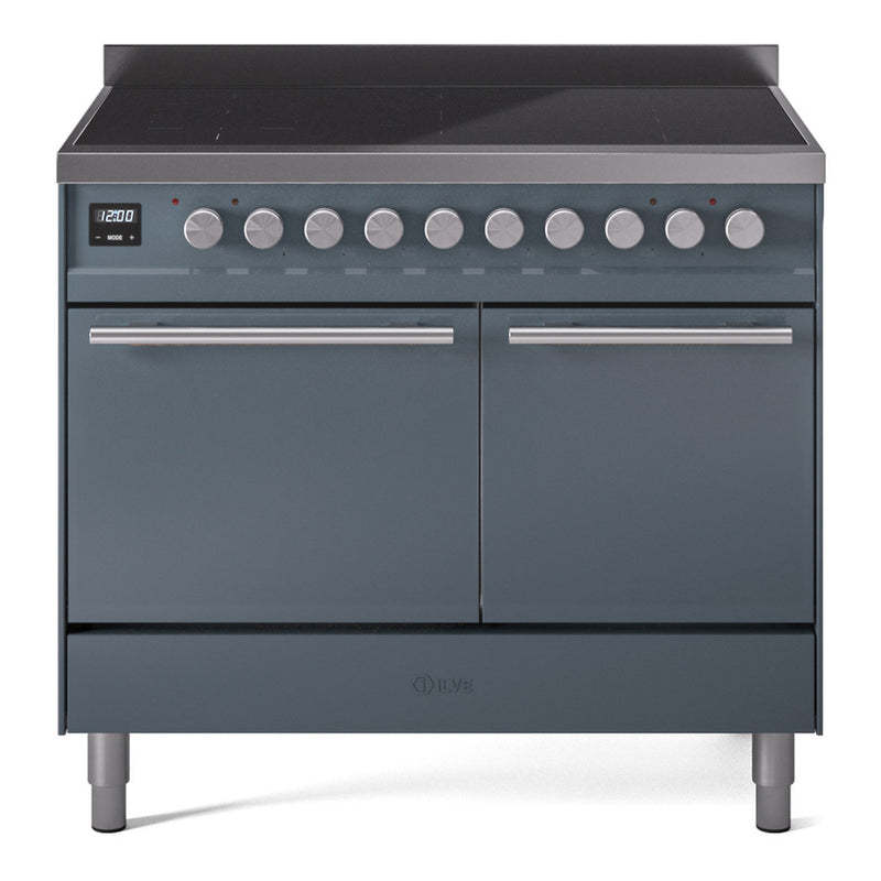 ILVE UPDI406QMPBG Professional Plus II 40 in. Induction Range in Blue Grey