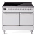 ILVE UPDI406QMPWH Professional Plus II 40 inch Induction Range (Solid Door, White)
