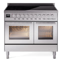 ILVE UPDI406WMPSS Professional Plus II 40 inch Induction Range (Triple Glass Door, Stainless Steel)