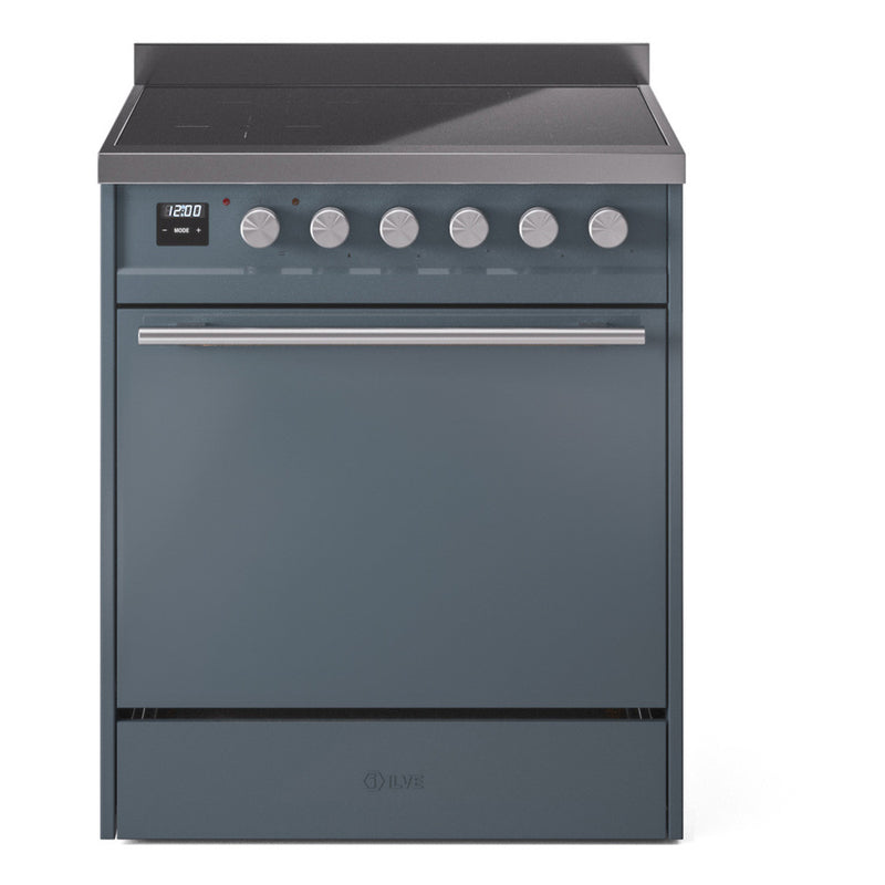 ILVE UPI304QMPBG Professional Plus II 30 in. Induction Range in Blue Grey