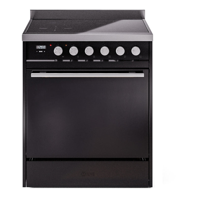 ILVE UPI304QMPBK Professional Plus II 30 in. Induction Range in Glossy Black