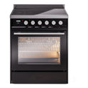 ILVE UPI304WMPBK Professional Plus II 30 inch Induction Range (Triple Glass Door, Glossy Black)