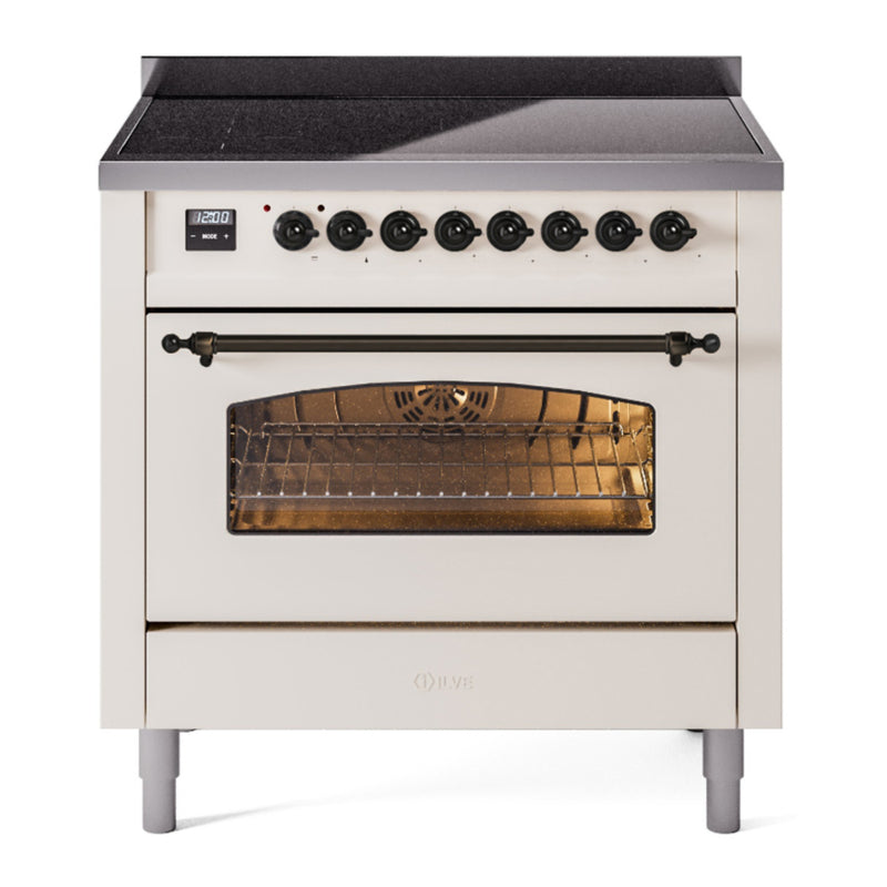 ILVE UPI366NMPAWB Nostalgie 36 in. Induction Range in Antique White