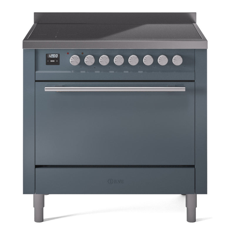 ILVE UPI366QMPBG Professional Plus II 36 in. Induction Range in Blue Grey