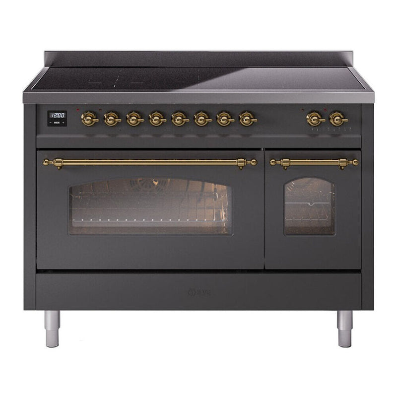 ILVE UPI486NMPMGG Nostalgie II 48 in. Induction Range in Graphite Matte