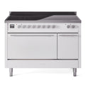 ILVE UPI486QMPWH Professional Plus II 48 inch Induction Range (Solid Door, White)