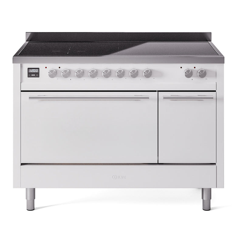 ILVE UPI486QMPWH Professional Plus II 48 in. Induction Range in White