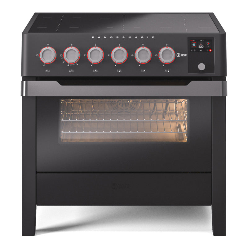 ILVE UPMI09S3MK Panoramagic 36 in. Induction Range in Matte Black