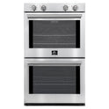 Forno Vomero 30-Inch Double Wall Oven, Stainless Steel, 10 cu.ft Total Capacity, 7100W Convection, Mechanical Controls, Self-Cleaning Function