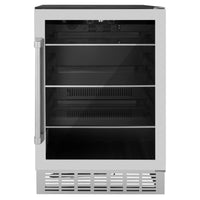 ZLINE 24 in. Monument 154 Can Beverage Fridge in Stainless Steel