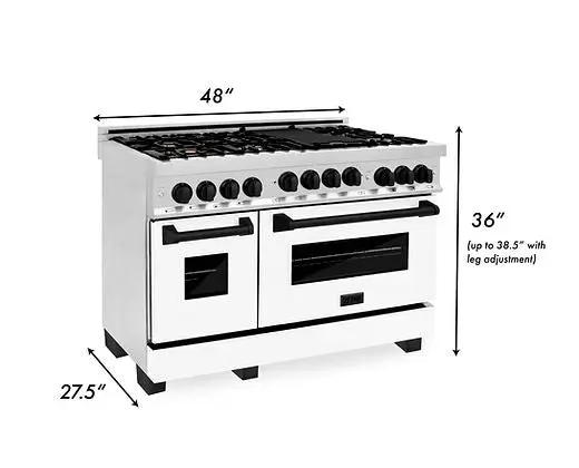 ZLINE Autograph Edition 48" 6.0 cu. ft. Range with Gas Stove and Gas Oven in Sta Zline