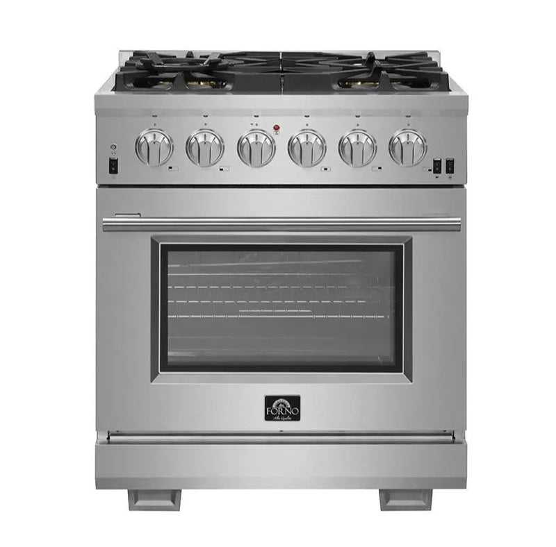 Forno 30-Inch Capriasca Gas Range with 5 Burners, Convection Oven and 100,000 BT Forno