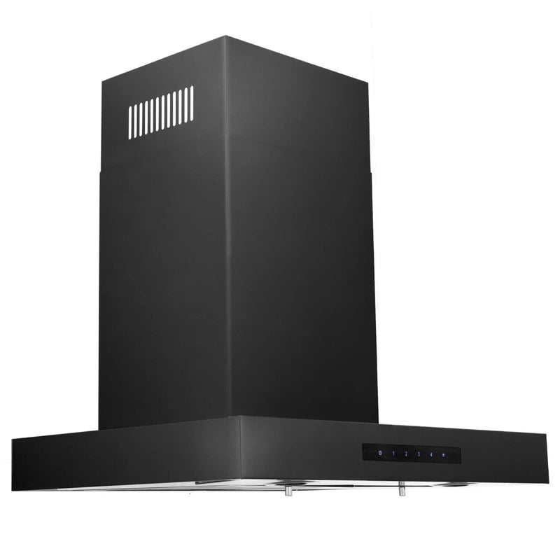 ZLINE 30" Convertible Vent Wall Mount Range Hood in Black Stainless Steel (BSKEN-30) Zline