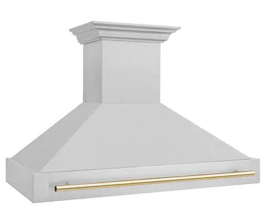 48 in. ZLINE Autograph Edition DuraSnow Stainless Steel Range Hood with DuraSnow Zline