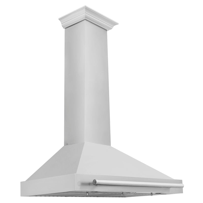 ZLINE 36 in. Convertible Fingerprint Resistant Satin Stainless Steel Range Hood with Stainless Steel Handle (KB4SNX-36) Zline