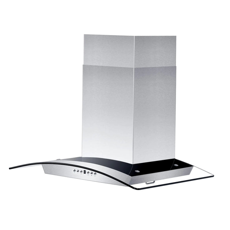 ZLINE 36" Convertible Vent Wall Mount Range Hood in Stainless Steel & Glass (KZ-36) Zline