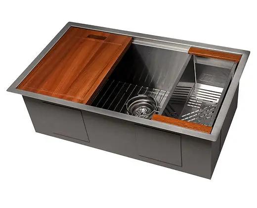 ZLINE 30 in. Garmisch Undermount Single Bowl Kitchen Sink with Bottom Grid Zline