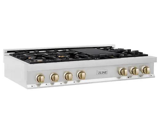 ZLINE Autograph Edition 48 in. Legacy Gas Rangetop with 7 Burners Zline
