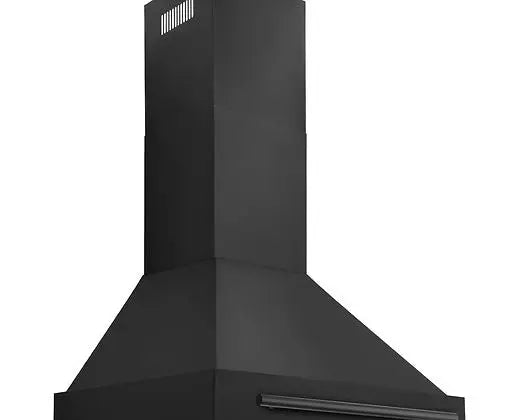 ZLINE 36" Black Stainless Steel Range Hood with Black Stainless Steel Handle (BS655-36-BS) Zline
