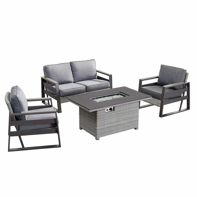 Deko Living Tricarico Outdoor Patio Set & Firepit (COP30901) Deko Living