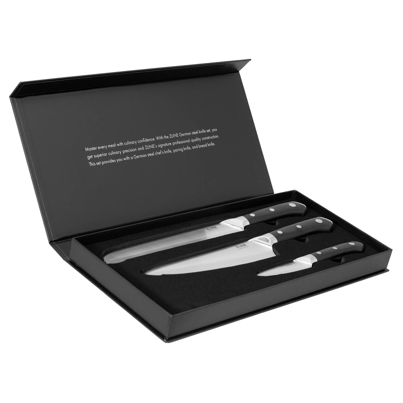ZLINE 3-Piece Professional German Steel Kitchen Knife Set (KSETT-GS-3) Zline
