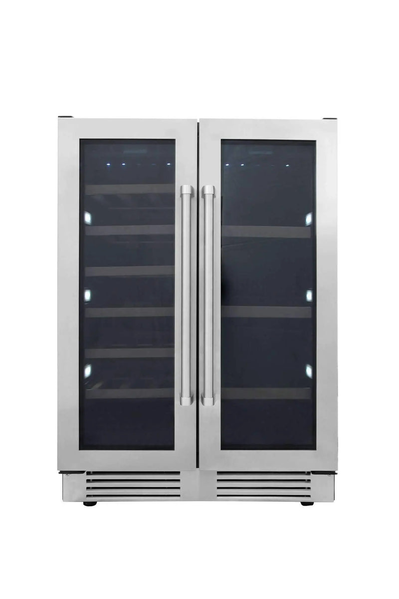 Thor Kitchen 24-Inch Independent Dual Zone Wine Cooler and Beverage Center with Thor