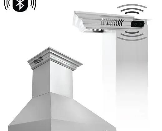 ZLINE Ducted Vent Wall Mount Range Hood in Stainless Steel with Built-in Zline
