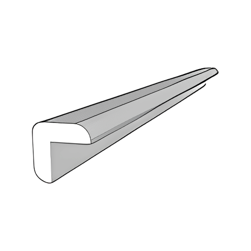 Classic White Shaker Outside Corner Molding (OCM8) — drawing