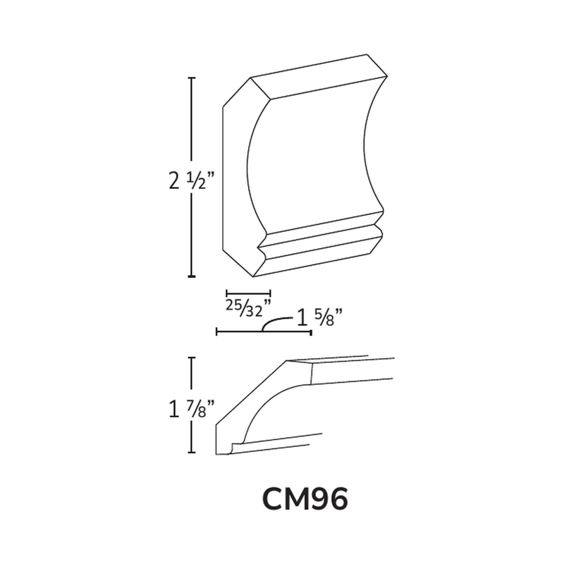 Forevermark CM96 crown molding profile