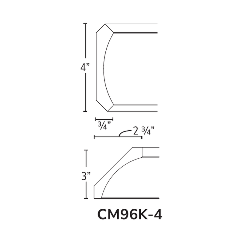 Forevermark CM96K-4 crown molding profile