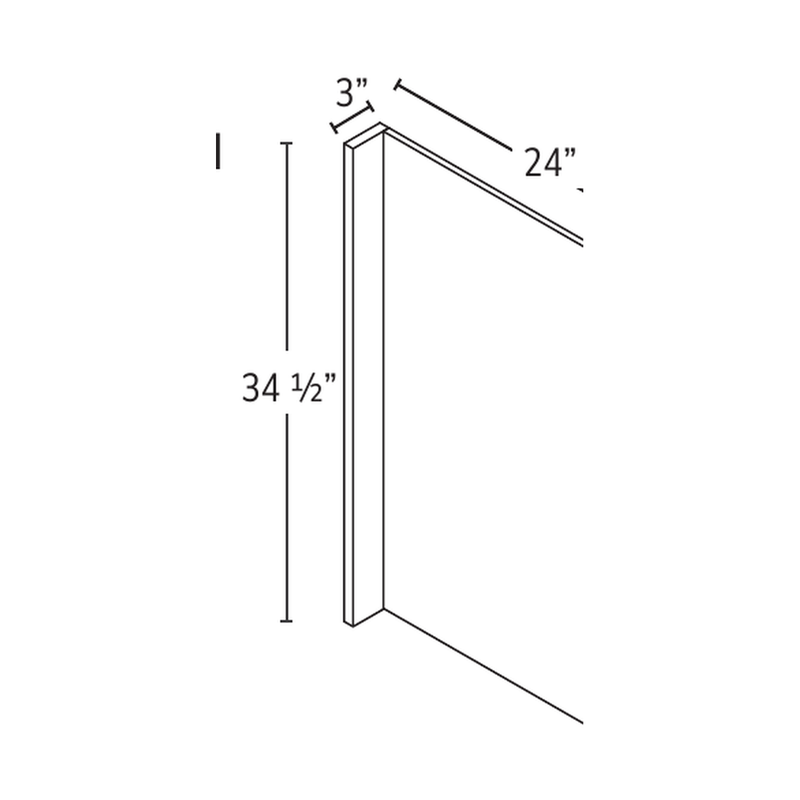 Forevermark end panel — catalog drawing