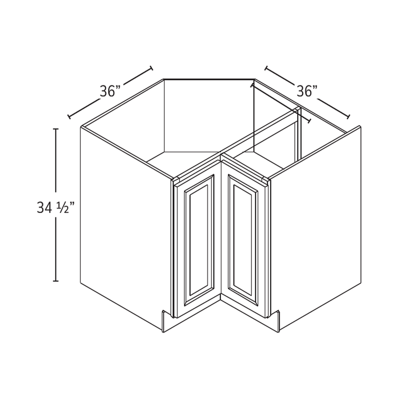 Forevermark EZ reach corner base — catalog drawing