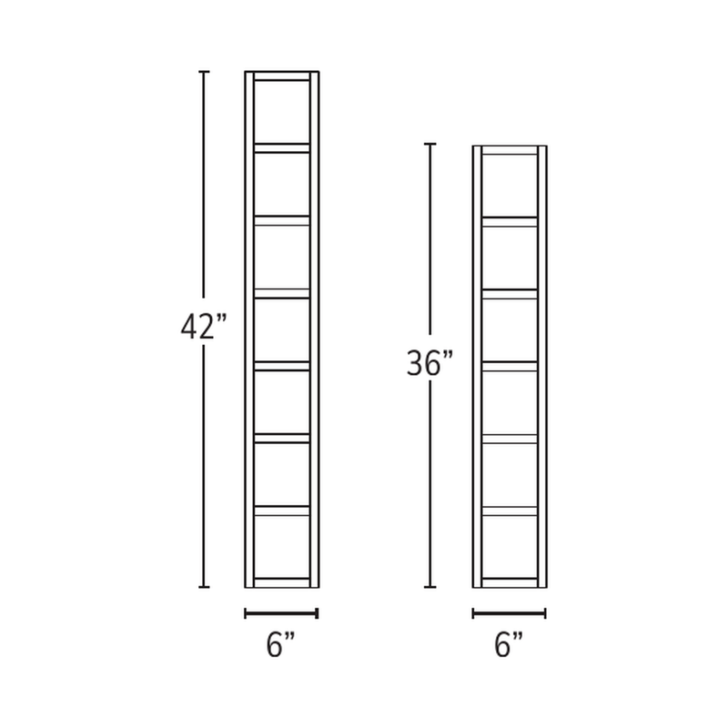 Forevermark wall cube shelves — catalog drawing