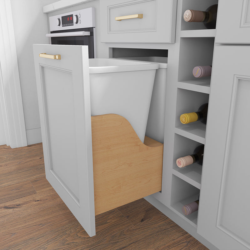 Fabuwood trash can pull-out