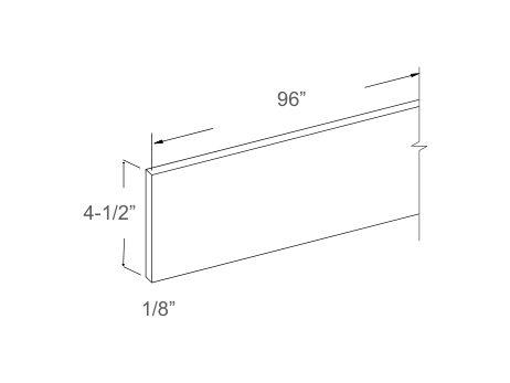 Cabinet drawing — front and side views