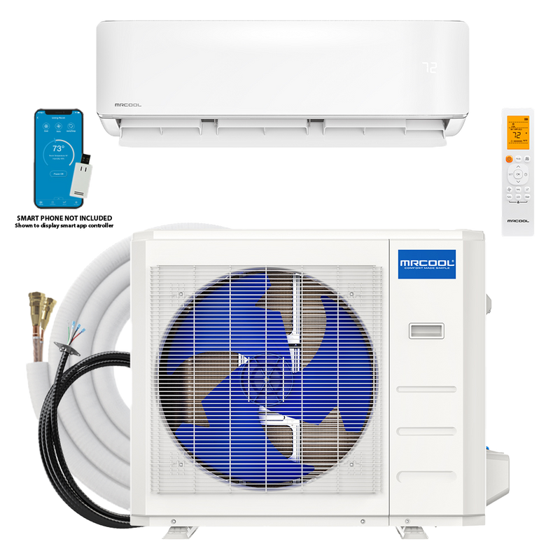 MRCOOL® 12k DIY 5th Generation Mini-split Air Handler & Condenser 115v (DIY-12-HP-WM-115D25-O)