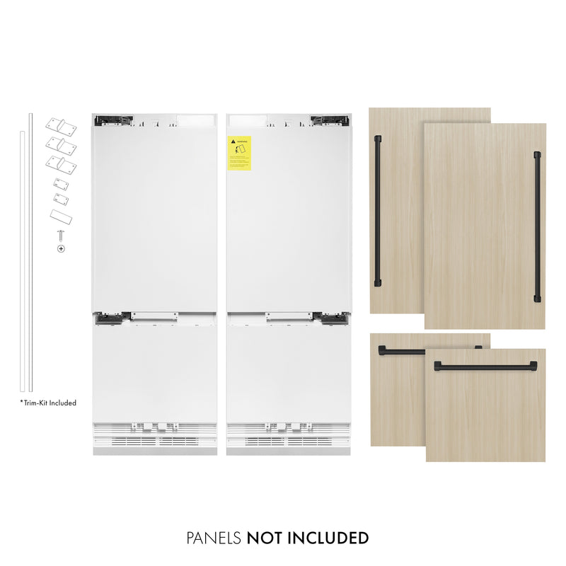 ZLINE RBIVZ-60-MB Autograph Edition 60 in. French Door Refrigerator in Panel Ready