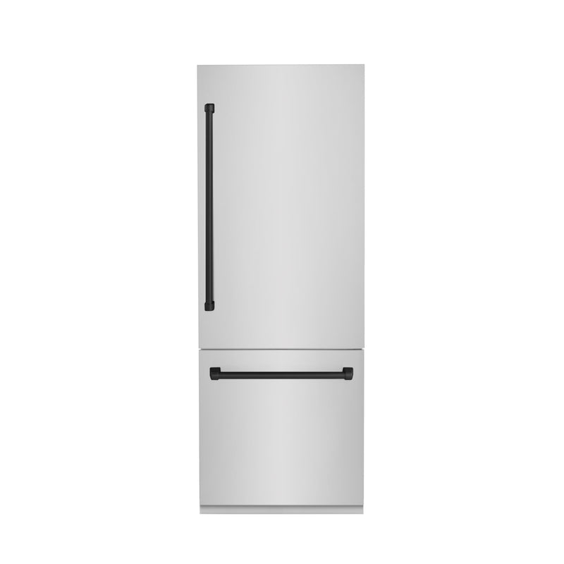 ZLINE RBIVZ-304-30-MB Autograph Edition 30 in. Bottom Freezer Refrigerator in Panel Ready