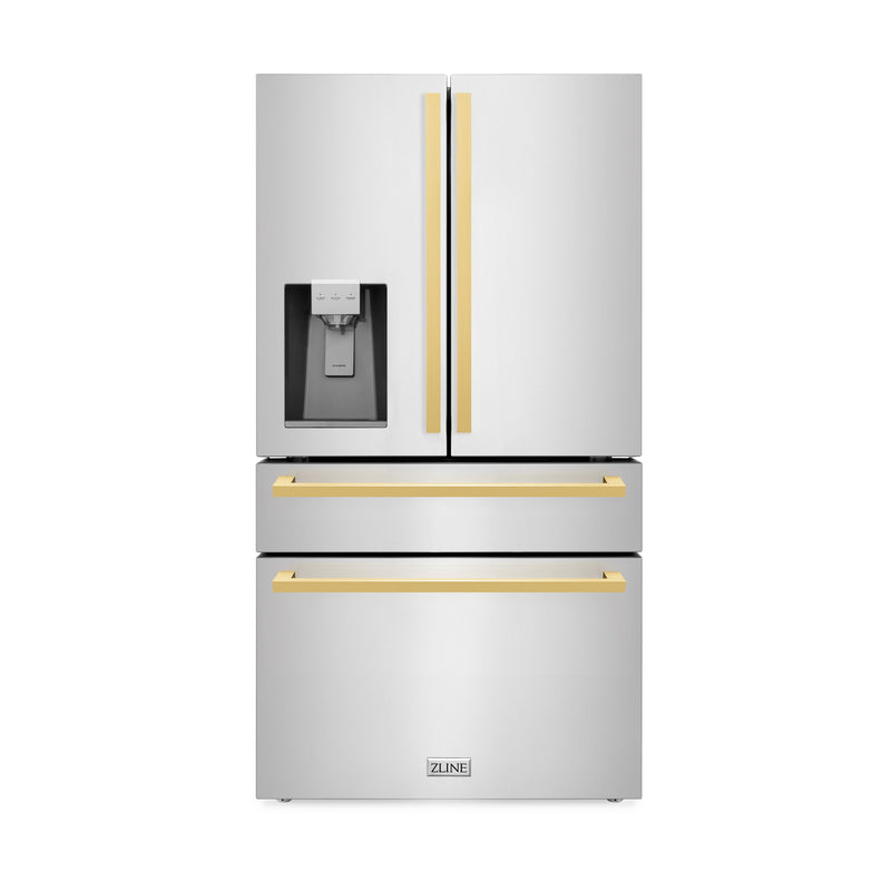 ZLINE RFMZ-W-36-FG Autograph Edition 36 in. French Door Refrigerator in Stainless Steel