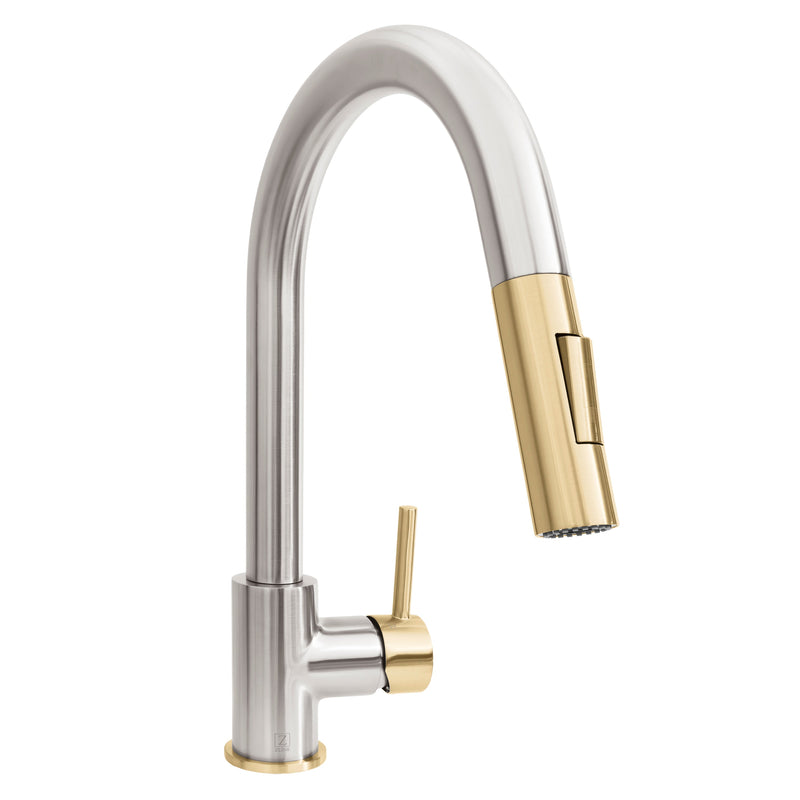 ZLINE GEM-KF-ZBNCB Autograph Edition Kitchen Faucet in Brushed Nickel