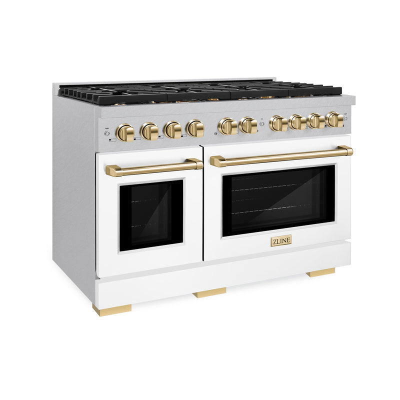 ZLINE SGRSZ-WM-48-G Autograph Edition 48 in. Gas Range in Satin Stainless Steel