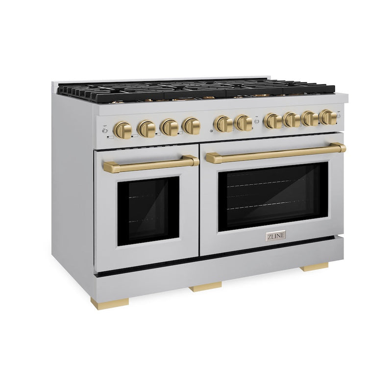 ZLINE SGRZ-48-CB Autograph Edition 48 in. Gas Range in Stainless Steel