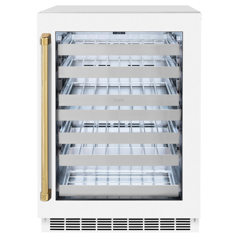 ZLINE RWDOZ-WM-24-G Autograph Edition 24 in. Wine Cooler in Panel Ready